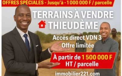 Terrain Thieudème à vendre : Investissez sur l’axe Thiès-Dakar