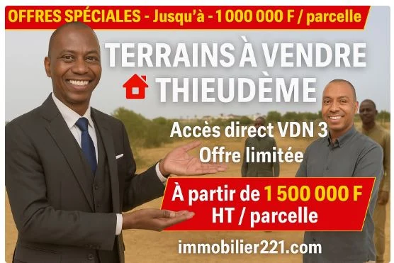 Terrain Thieudème à vendre : Investissez sur l’axe Thiès-Dakar
