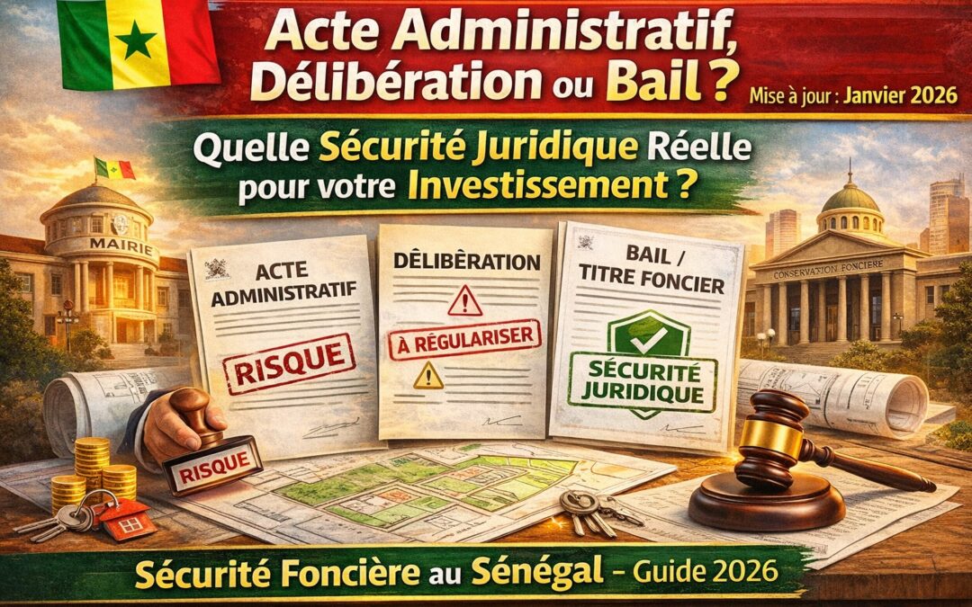 Acte Administratif, Délibération et Bail au Sénégal : Quelle Sécurité Juridique Réelle pour votre Investissement ?