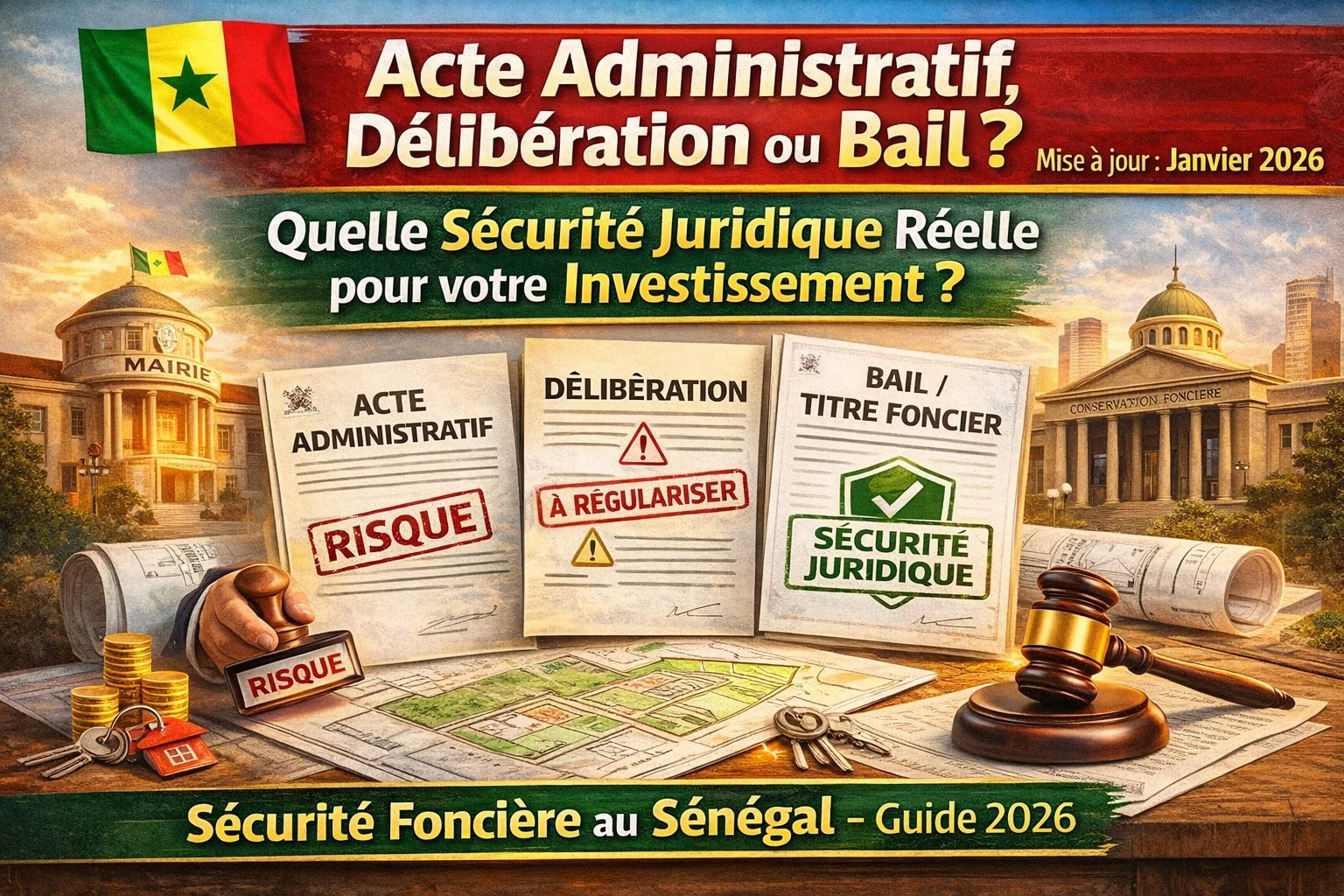 Acte Administratif, Délibération et Bail au Sénégal : Quelle Sécurité Juridique Réelle pour votre Investissement ?