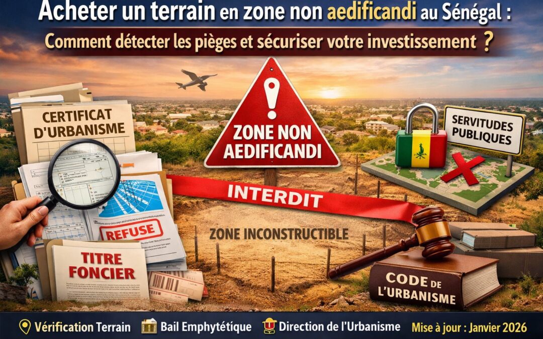 Terrain zone non aedificandi au Sénégal : comment le détecter ?