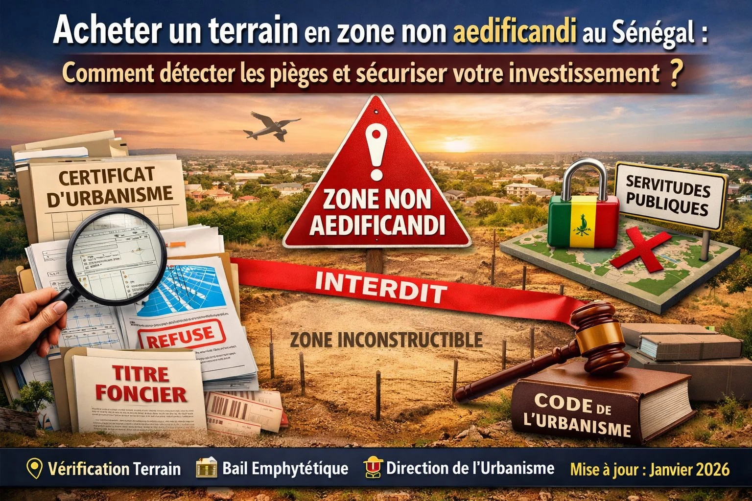 Terrain zone non aedificandi au Sénégal : comment le détecter ?