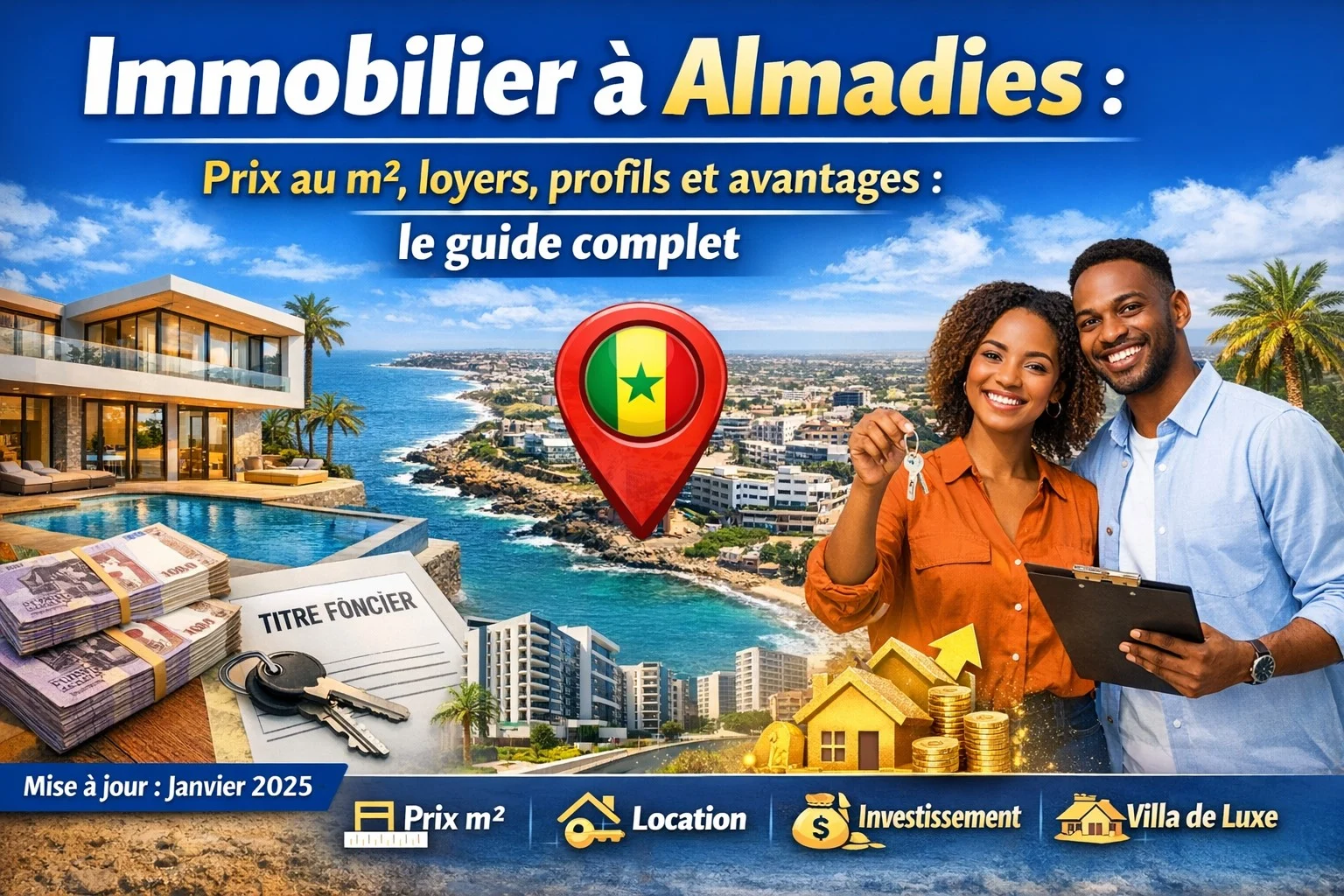Immobilier à Almadies : Prix au m², loyers, profils et avantages : le guide complet.