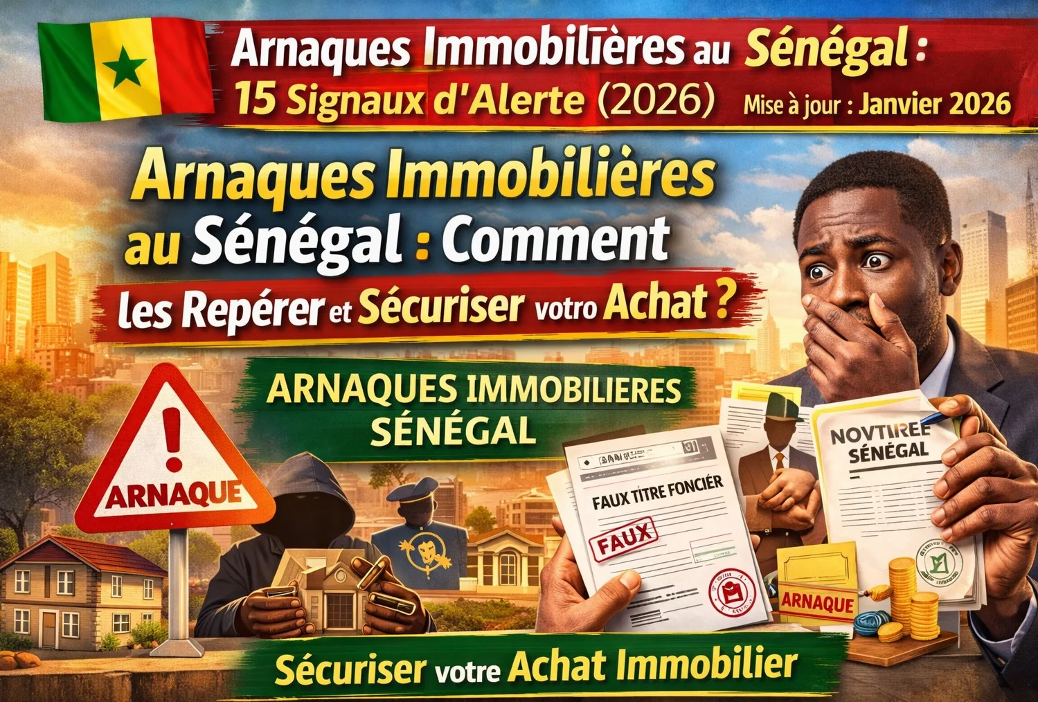 Arnaques Immobilières au Sénégal : 15 Signaux d’Alerte (2026)