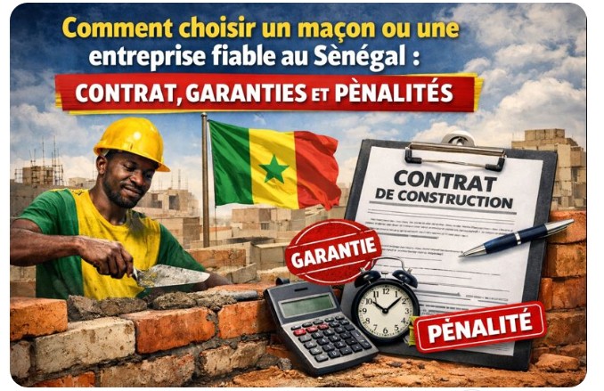 Comment choisir un maçon ou une entreprise fiable au Sénégal : Contrat, garanties et pénalités
