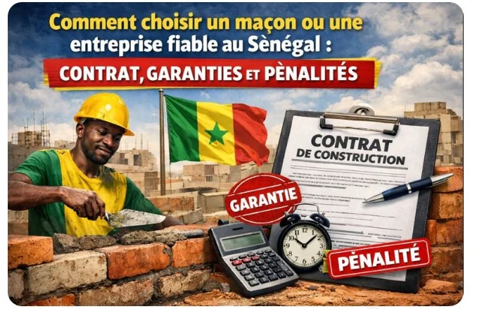Comment choisir un maçon ou une entreprise fiable au Sénégal : Contrat, garanties et pénalités