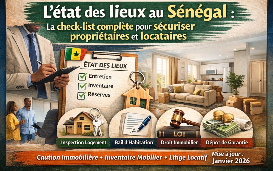 L&rsquo;état des lieux au Sénégal : La check-list complète pour sécuriser propriétaires et locataires.
