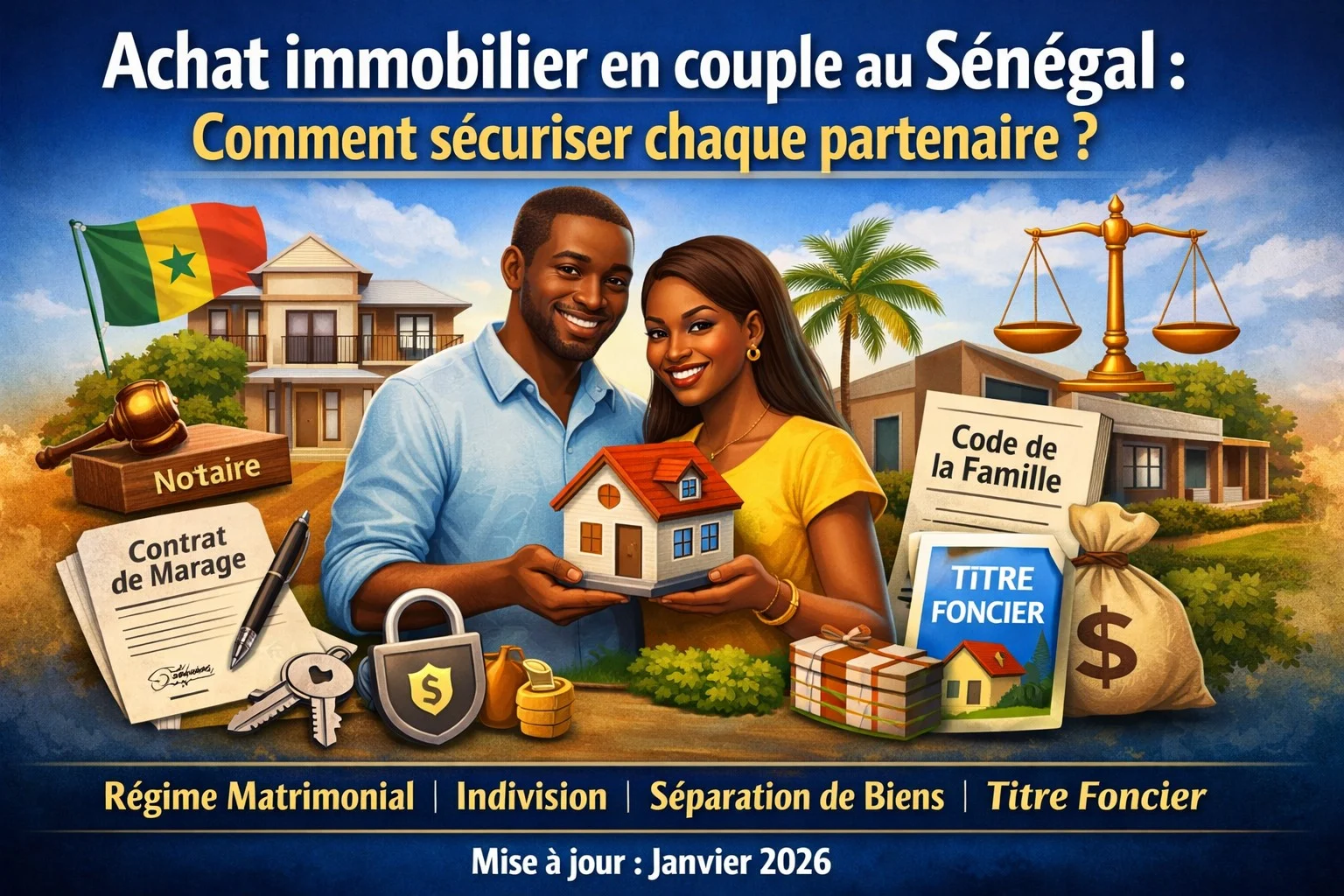 Achat immobilier en couple au Sénégal : Comment sécuriser chaque partenaire ?