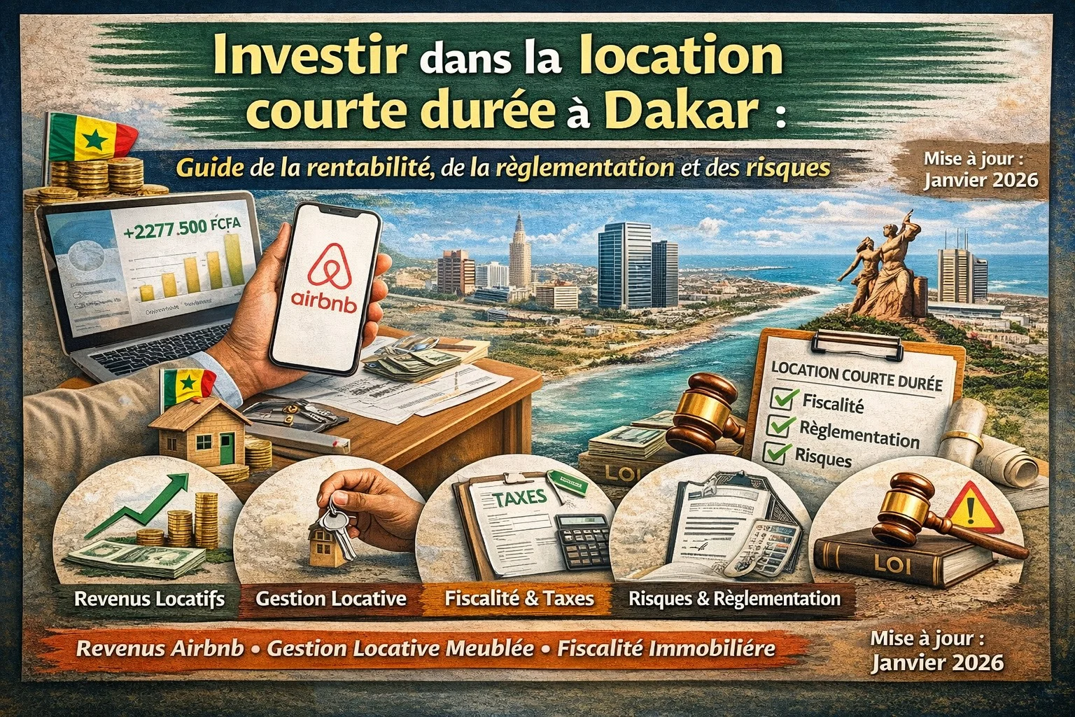 Investir dans la location courte durée à Dakar : Guide de la rentabilité, de la règlementation et des risques.