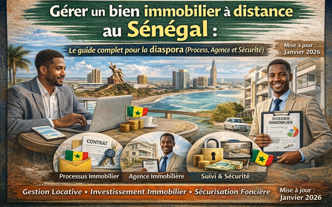 Gérer un bien immobilier à distance au Sénégal : Le guide complet pour la diaspora (Process, Agence et Sécurité).
