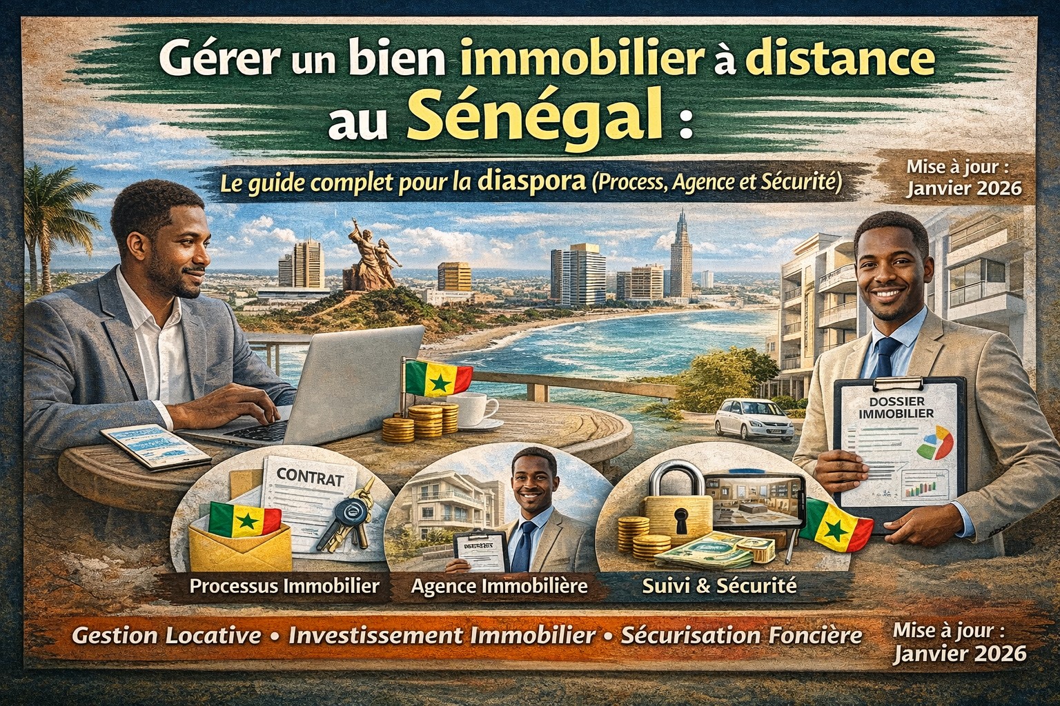 Gérer un bien immobilier à distance au Sénégal : Le guide complet pour la diaspora (Process, Agence et Sécurité).