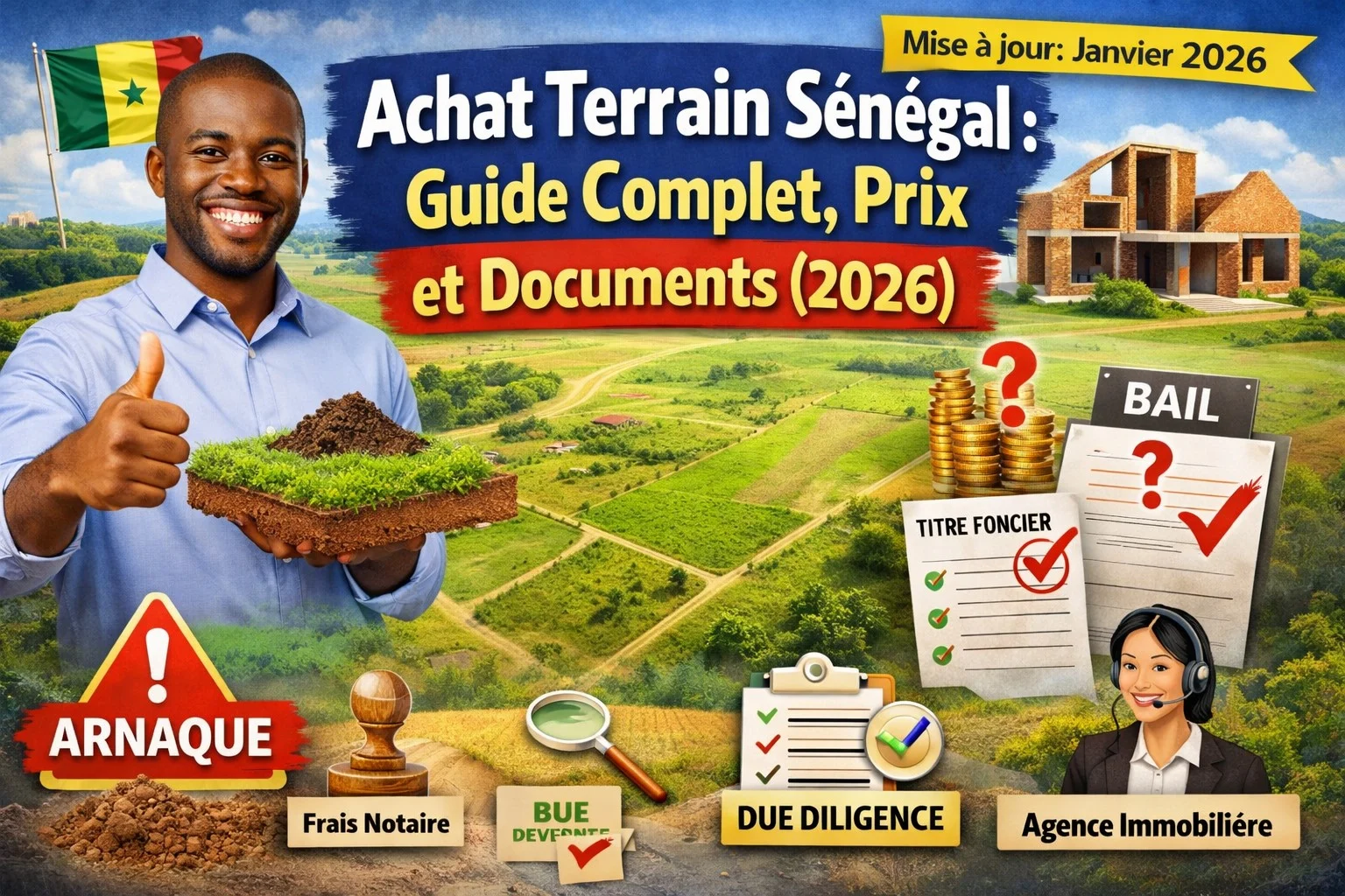 Achat Terrain Sénégal : Guide Complet, Prix et Documents (2026).