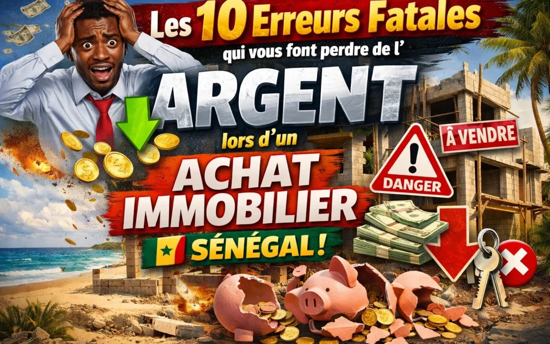 Les 10 erreurs fatales qui vous font perdre de l’argent lors d’un achat immobilier au Sénégal