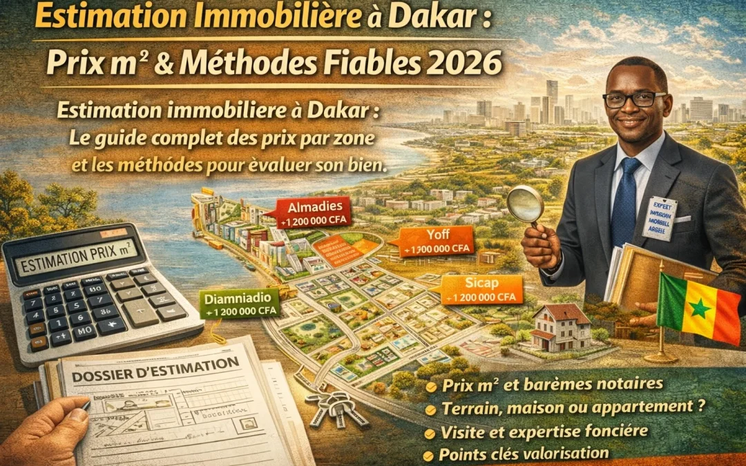 Estimation Immobilière à Dakar : Prix m² & Méthodes Fiables 2026.
