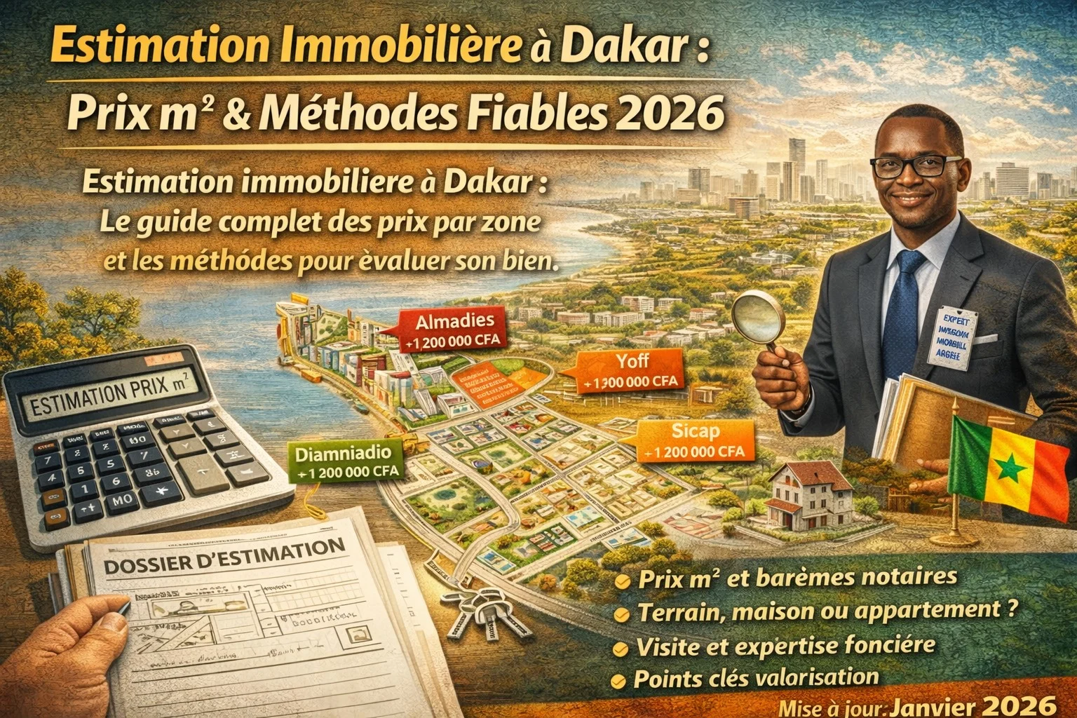 Estimation Immobilière à Dakar : Prix m² & Méthodes Fiables 2026.