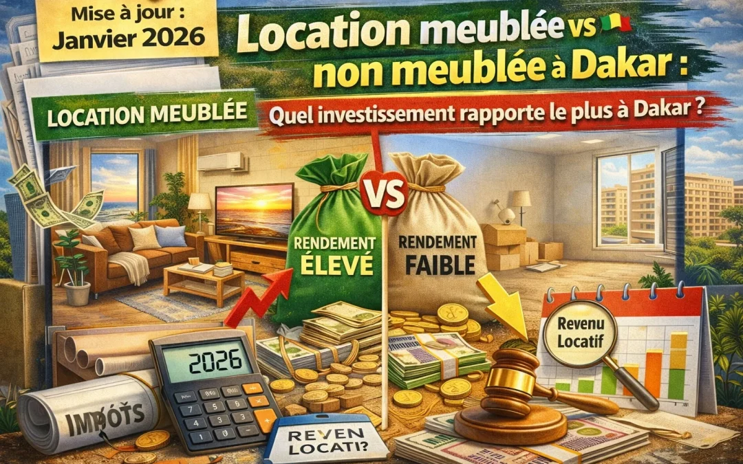Location meublée ou non meublée à Dakar : Quelle rentabilité ?
