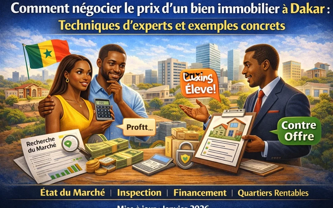 Comment négocier le prix d’un bien immobilier à Dakar : Techniques d’experts et exemples concrets
