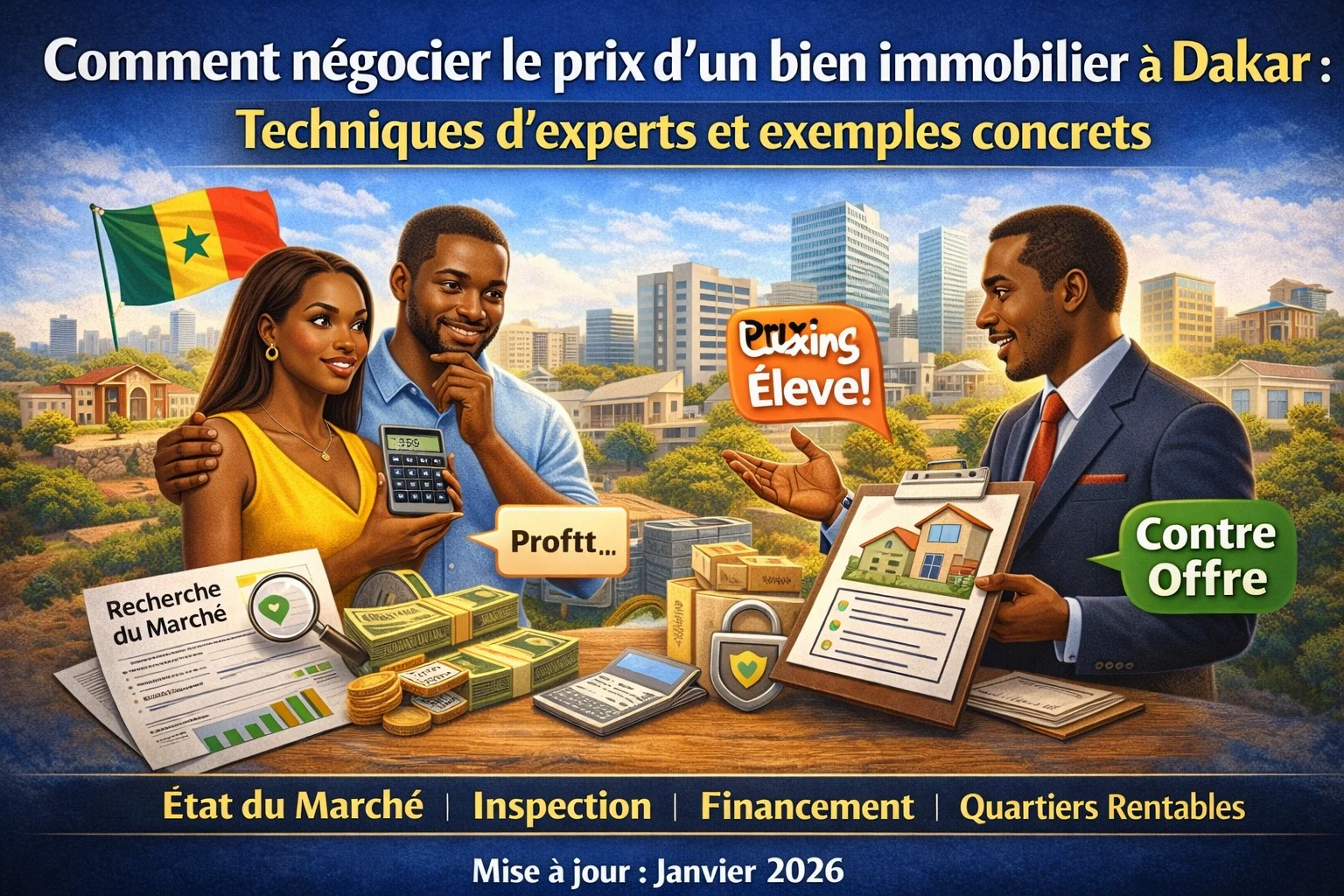 Comment négocier le prix d’un bien immobilier à Dakar : Techniques d’experts et exemples concrets