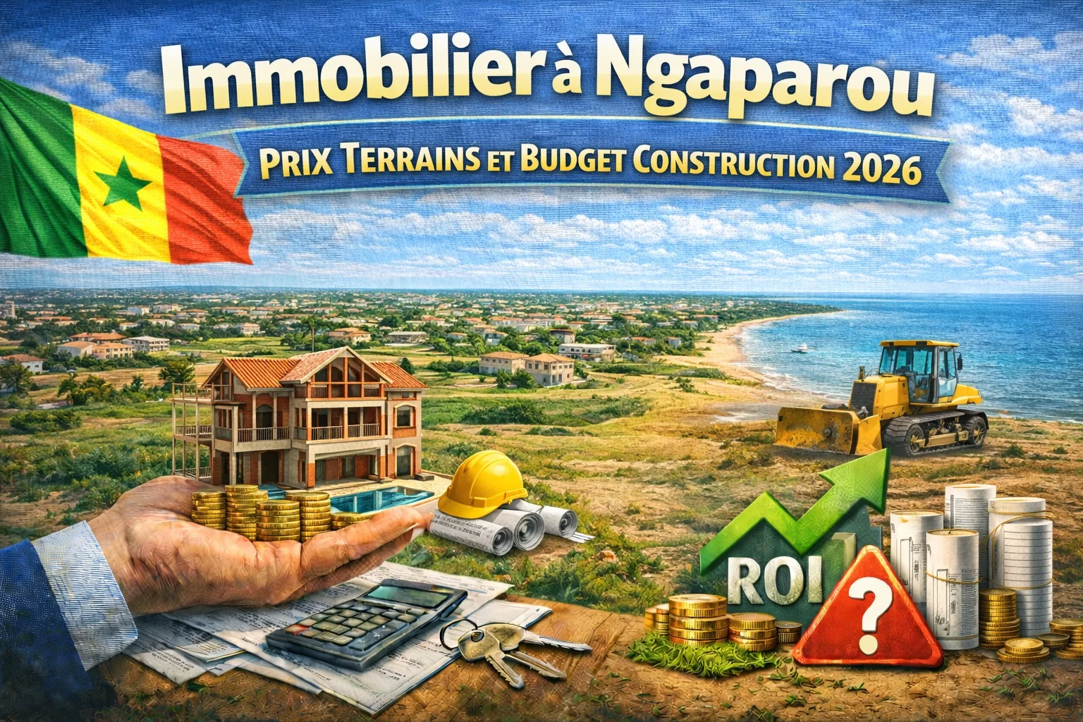 Immobilier à Ngaparou : Prix Terrains et Budget Construction 2026