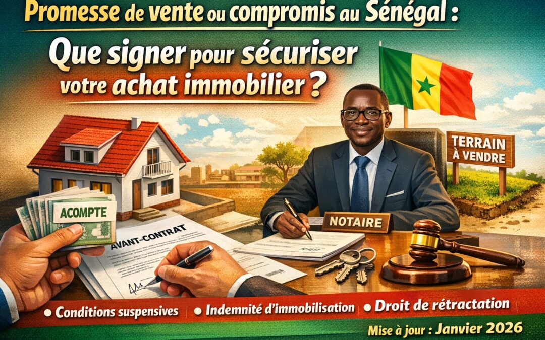 Promesse de Vente ou Compromis au Sénégal : Le Guide 2026
