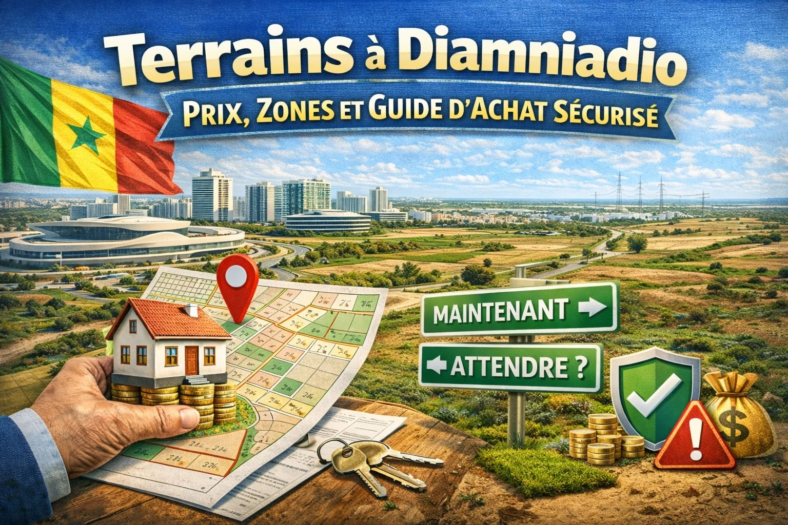 Terrains à Diamniadio : Prix, Zones et Guide d’Achat Sécurisé