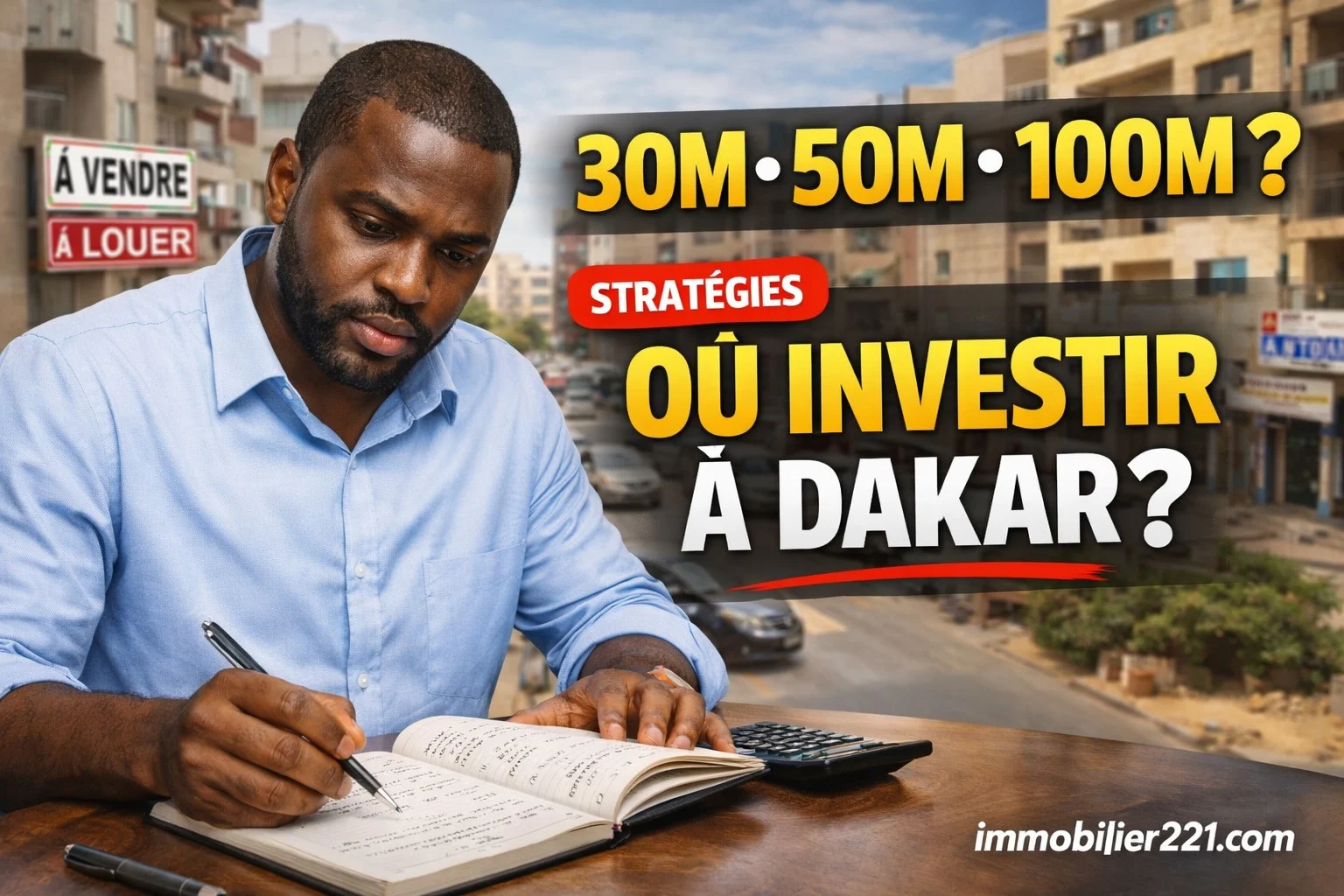 Où investir 30M, 50M ou 100M FCFA à Dakar : Stratégies et opportunités