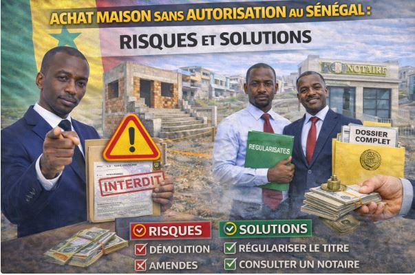 Achat maison sans autorisation au Sénégal : Risques et Solutions