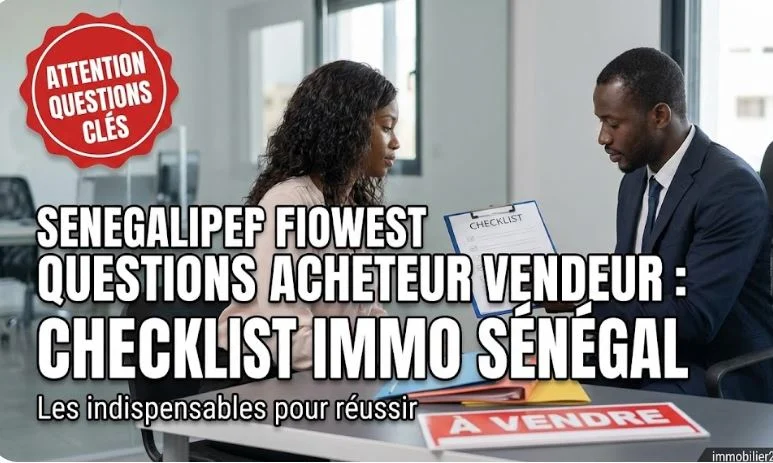 Questions Acheteur Vendeur Immobilier Sénégal : Checklist