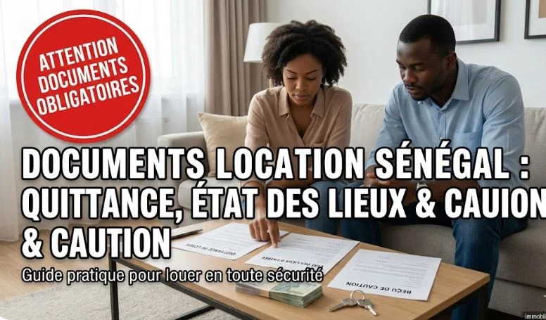 Documents Location Sénégal : Quittance, État des Lieux & Caution