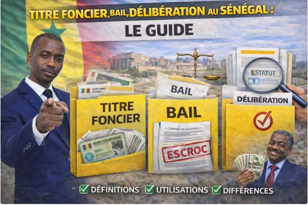 Titre foncier, bail, délibération au Sénégal : Le guide