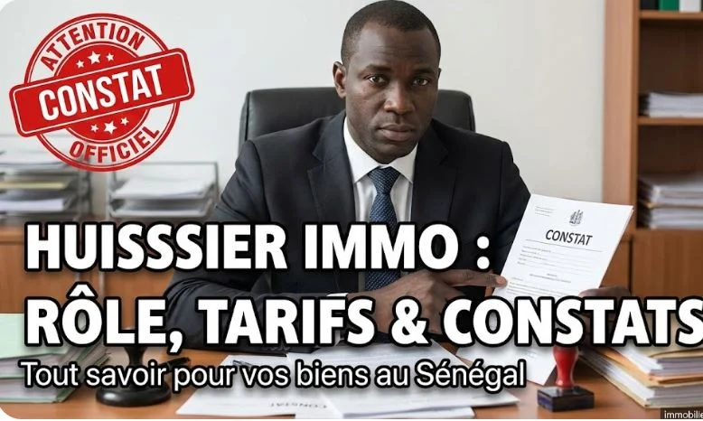 Huissier de Justice Immobilier Sénégal : Rôle, Tarifs & Constats