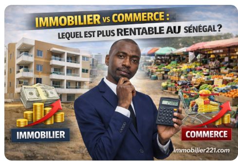 Immobilier vs commerce au Sénégal : Le guide rentabilité
