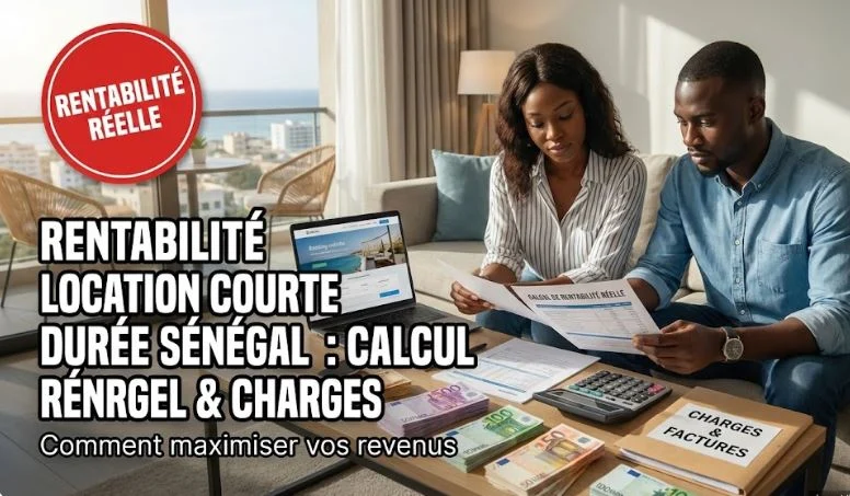 Rentabilité Location Courte Durée Sénégal : Calcul Réel & Charges