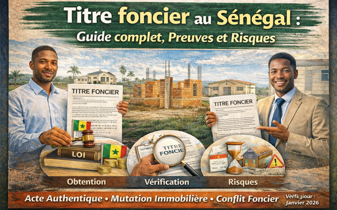 Titre foncier au Sénégal : guide complet (preuves, risques, vérifications)