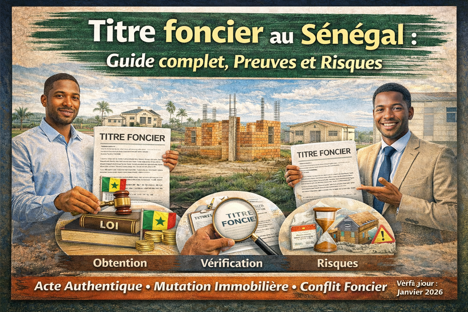 Titre foncier au Sénégal : guide complet (preuves, risques, vérifications)