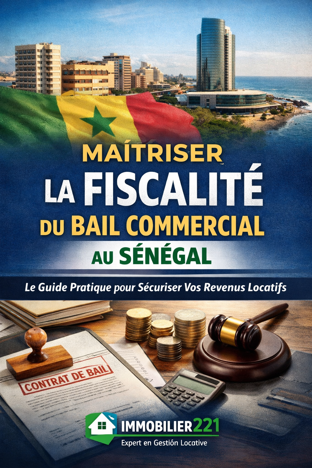 Pack Bail Commercial Sénégal OHADA– Contrat Professionnel, Guide Fiscal, État des Lieux et Quittance de Loyer