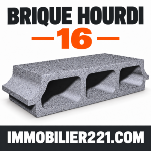 Brique hourdis 16 au Sénégal – Hourdis de 16 pour plancher