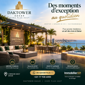 DAKTOWER Dakar rooftop et espaces de vie premium