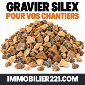 Gravier silex au Sénégal – Camion 4 à 20 m³, 3/8 et 8/16